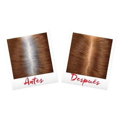 MAGICRETOUCH TINTE CASTANOCLARO ANTESDESPUES