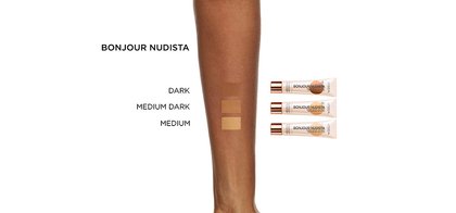 Bonjour Nudista Wake Up And Glow Dark Arm Swatch