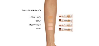 Muestra en brazo de Wake Up And Glow Bonjour Nudista Medium