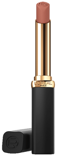 30144514 OAP Makeup COLOR RICHE Nude Of Worth MATTE Shade 520 Opened Cap Laying Down Pack Front