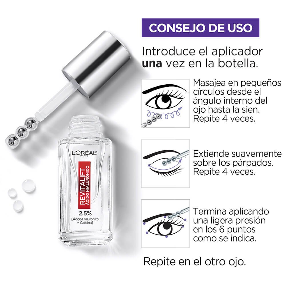 Sérum Ojos Revitalift Ácido Hialurónico L'Oréal Paris