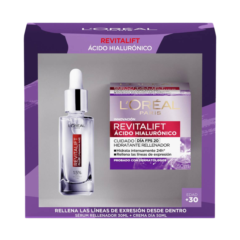 Revitalift Ácido Hialurónico día + Serum | L'Oréal Paris