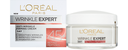 Foto del frente del envase de la crema rejuvenecedora 45 Wrinkle Expert